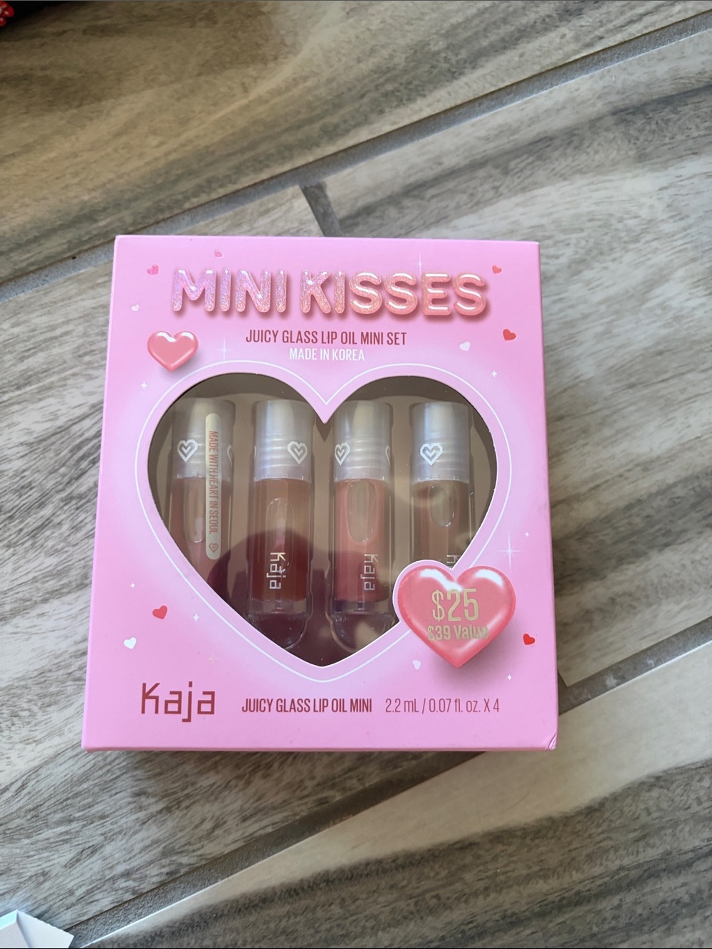 KAJA Mini Kisses Juicy Glass Lip Oil Mini Set - Pink
